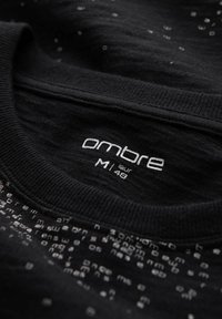 Ombre Triko s potiskem - black