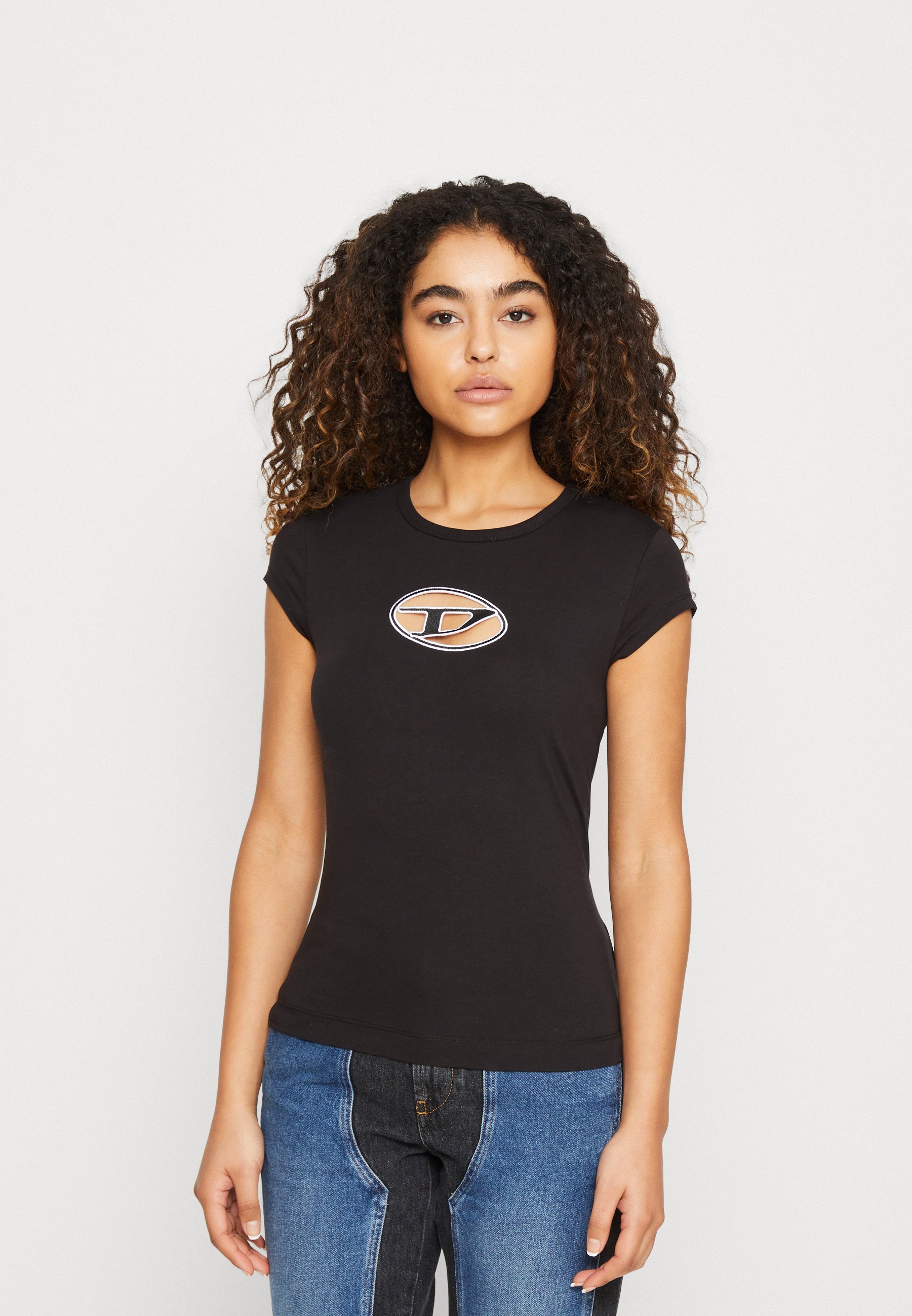 Diesel ANGIE - Print T-shirt - black - Zalando.co.uk