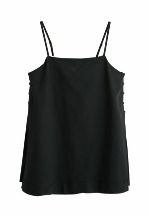 REGULAR FIT - LONGLINE - Top - black