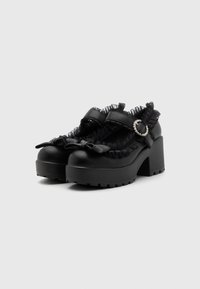 Koi Footwear TIRA RUFFLE MARY JANE DARK DELIGHTS EDITION - Platåsko - black