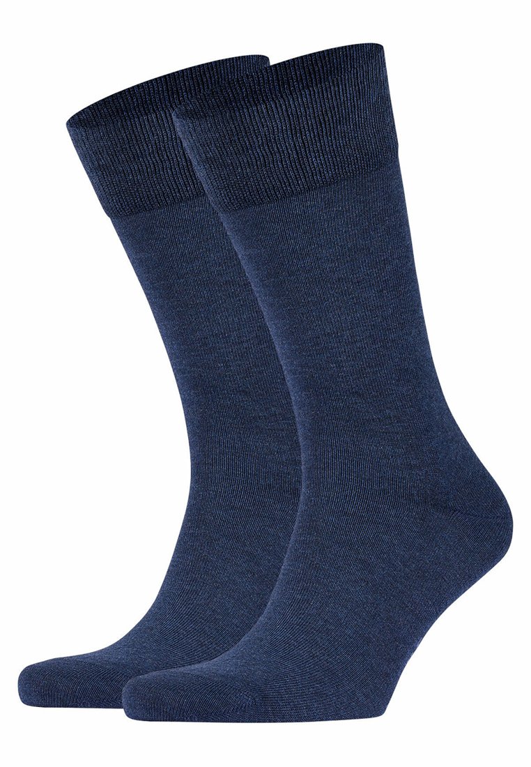 Herren Unterhosen | FALKE HAPPY 2-PACK BAUMWOLLE-MIX Socken blau-meliert - IK35529 Herren Unterhosen | FALKE HAPPY 2-PACK BAUMWOLLE-MIX Socken blau-meliert - IK35529