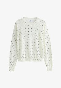 Nevybrané, ecru heart polka dots