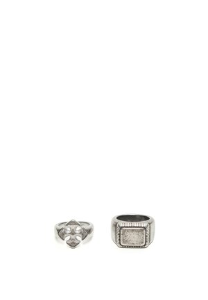 Bershka, PACK OF 2  - Bague - silver-coloured