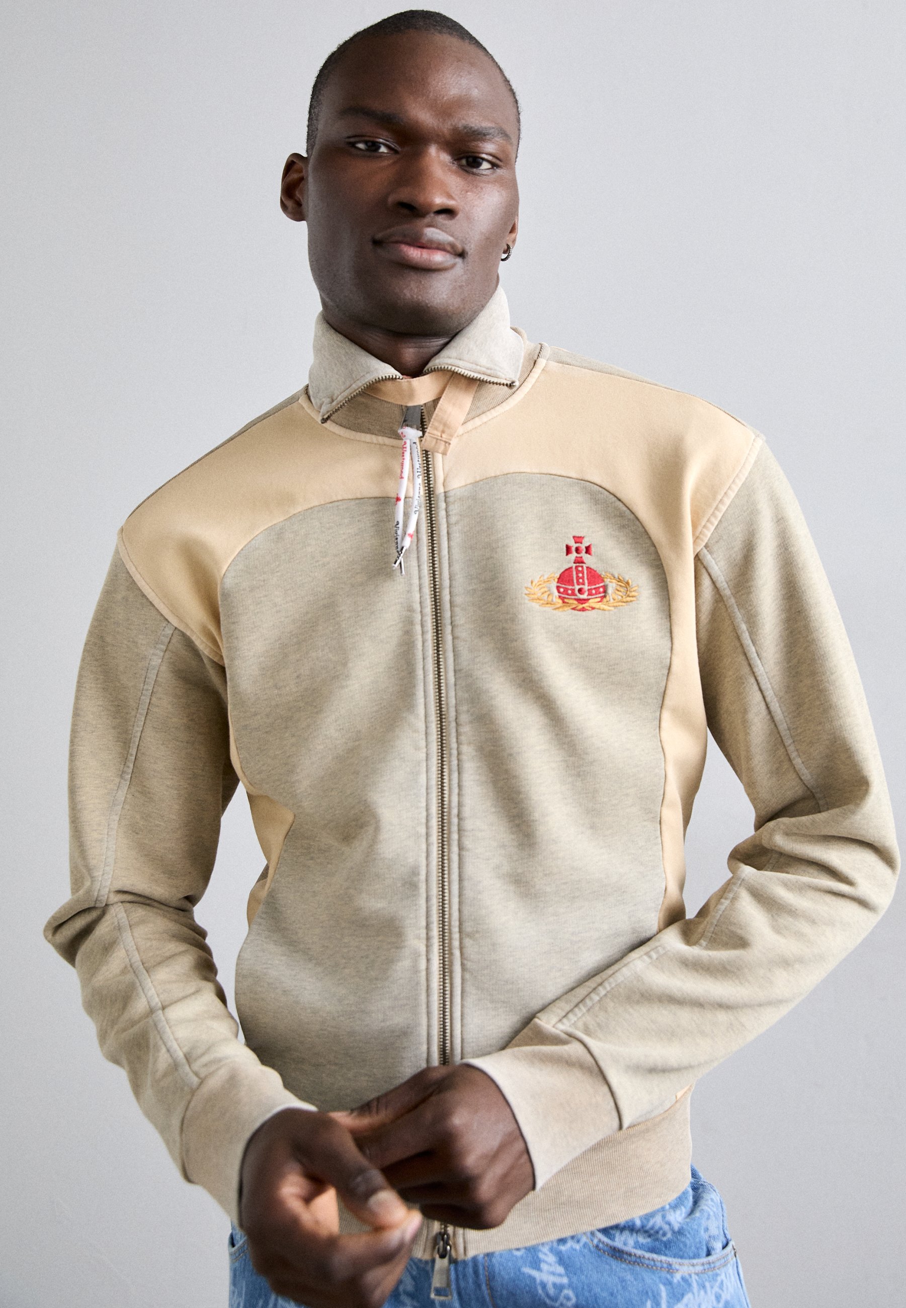 Vivienne Westwood ALIEN TRACK JACKET - Zip-up sweatshirt - sand