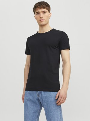 BASIC O-NECK TEE - T-shirt - bas - black