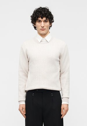 Cavalli Uomo MONOGRAM SWEATER - Strickpullover - beige