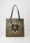 TOTE PRINT FABRIC WILD CATS UNISEX - Shopping Bag - dark anthracite/dark noisette