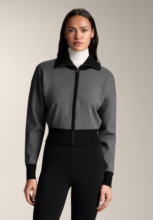 HOUNDSTOOTH PRINT - Cardigan - black