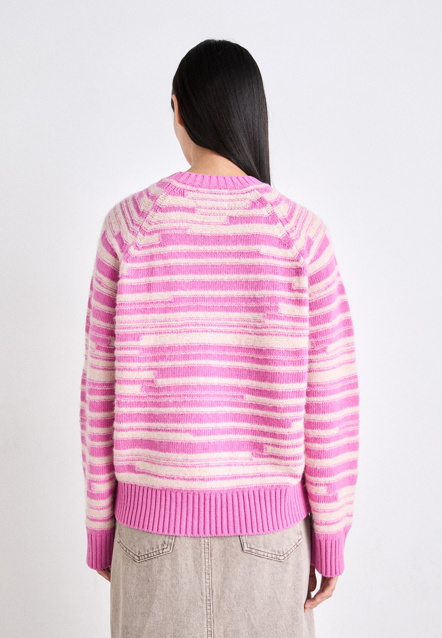 Mads Nørgaard GERARD KILIAN - Striktrøje - fuchsia pink/pink