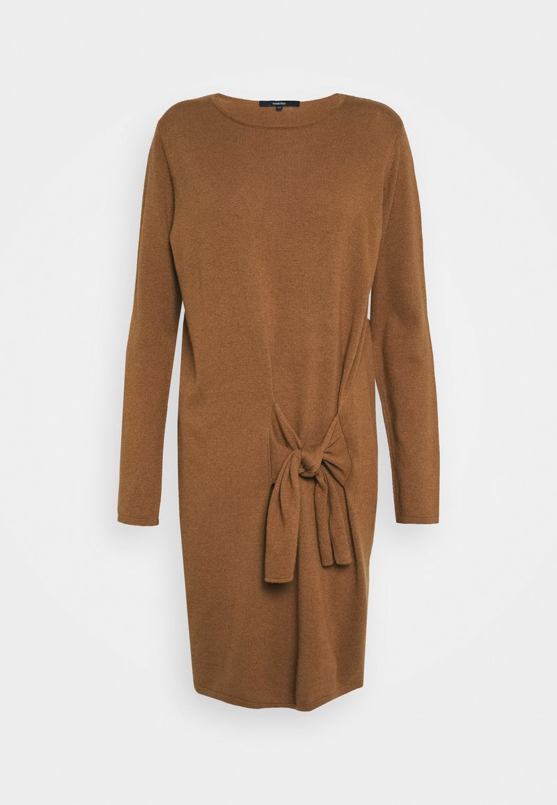 Someday Quirsten Strickkleid Golden Caramel Beige Zalando De 