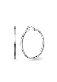Swarovski SOMMERSET HOOP RHODIUM PLATED - Ohrringe - white