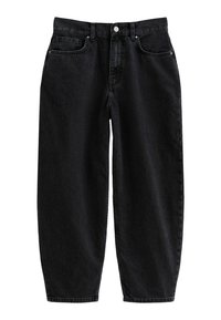 ANKLE GRAZER BARREL LEG - Vaqueros rectos - black