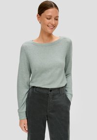 s.Oliver LONGSLEEVE - Trui - salbeigrün