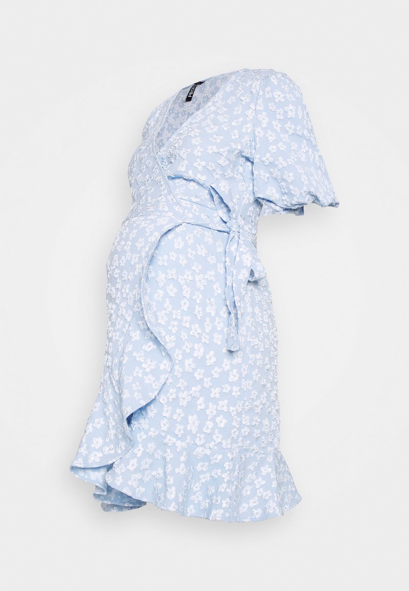 Pieces Maternity Jurk lichtblauw Pieces Maternity Jurk lichtblauw