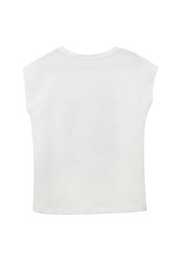 s.Oliver MIT GLITZER IN SHAPE - T-Shirt print - weiß