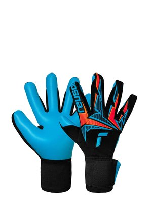 ATTRAKT  - Torwarthandschuh - blck shock orng/aqua blu