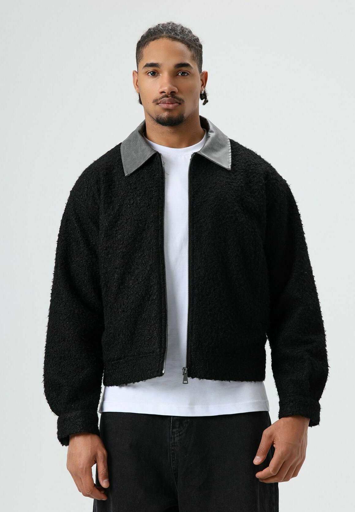 zibi London TEDDY ZIP-UP - Fleece jacket - black - Zalando