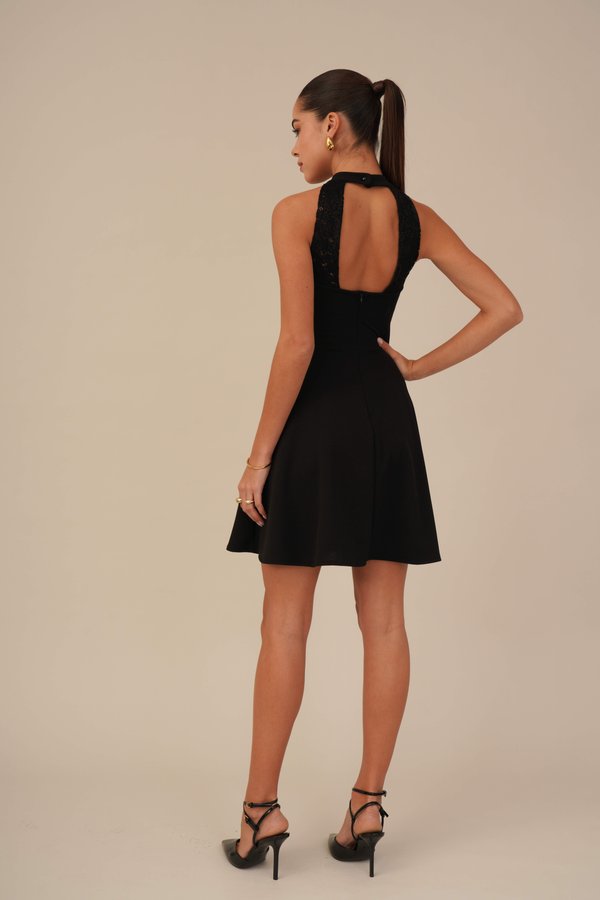 SUSIE HALTER NECK SKATER DRESS - Jersey dress4