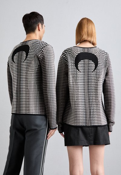 MARINE SERRE MOON SKIN JACQUARD UNISEX - Jersey de punto - stone grey