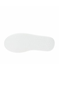 Sottopiede bianco con superficie strutturata e pattern esagonali, progettato per comfort e supporto. Bordi lisci con una silhouette pulita.
