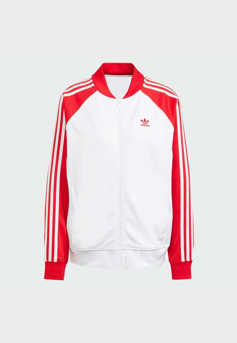 adidas gazelle silver green womens Mens Superstar Full Zip Track Jacket White S Casual main image 1
