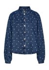 PCNEA HEART  - Blúzka so zapínaním na gombíky - medium blue denim