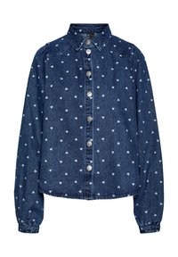 PCNEA HEART  - Gombos blúz - medium blue denim