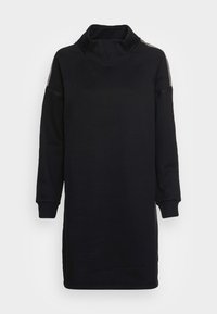 TAPE RAGLAN DRESS - Vestido de dia - black