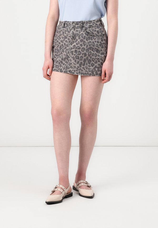 JXSARAH LAURA LEO MW PNT - Denim skirt - thunderstorm