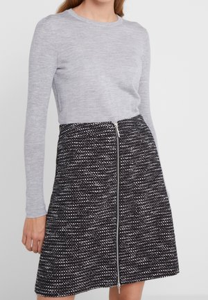 Striktrøje - mottled grey