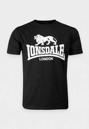 Lonsdale, NORMALE PASSFORM LOGO - Tričko s potlačou - black