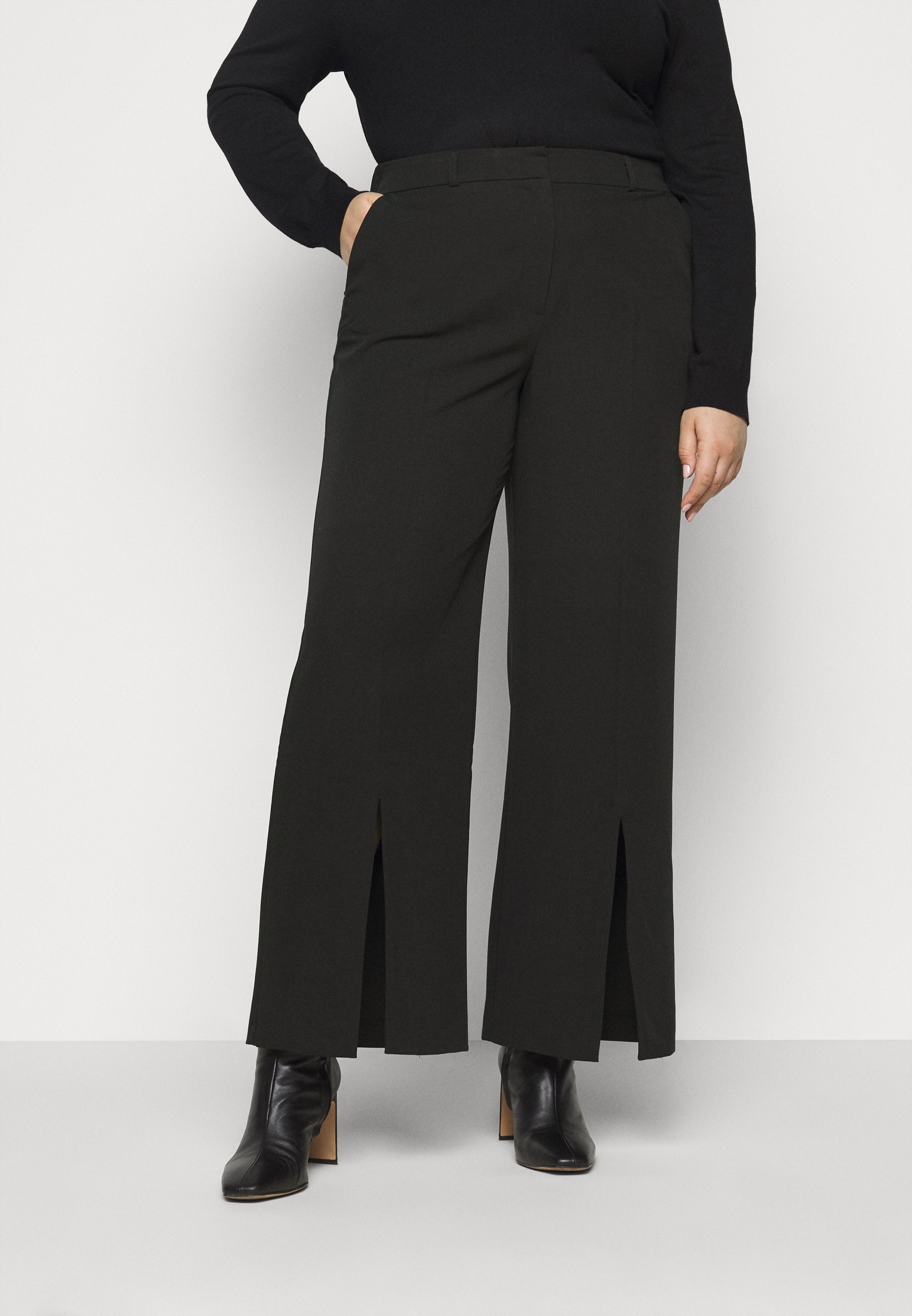 wide leg split trousers