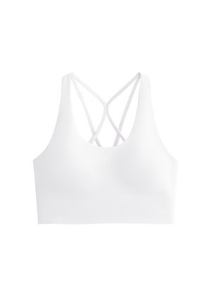 OYSHO, COMFORTLUX MEDIUM SUPPORT WITH CUPS - Športová podprsenka s nízkou podporou - white