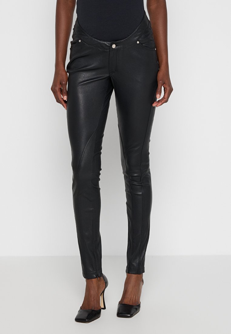 Han Kjøbenhavn Leren broek zwart