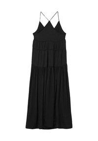 Calliope LUNGO CON ARRICCIATURE - Vestito lungo - nero