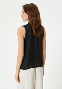 Koton SLEEVELESS MANDARIN COLLAR - Top - black