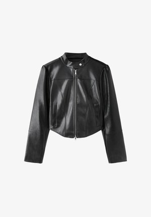 Stradivarius, Giacca in similpelle - black