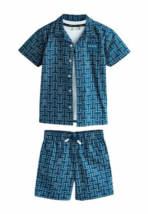 REGULAR FIT - ALL OVER SET   - Shorts - navy