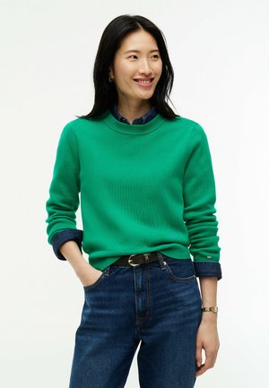 Tommy Hilfiger, TOMMY HILFIGER PREMIUM KNIT CREW NECK JUMPER - Striktrøje - green