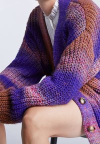 SET Strickjacke - mottled purple