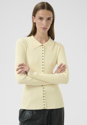 Strickjacke - egret