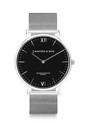 Kapten & Son CAMPUS - Uhr - silver coloured black
