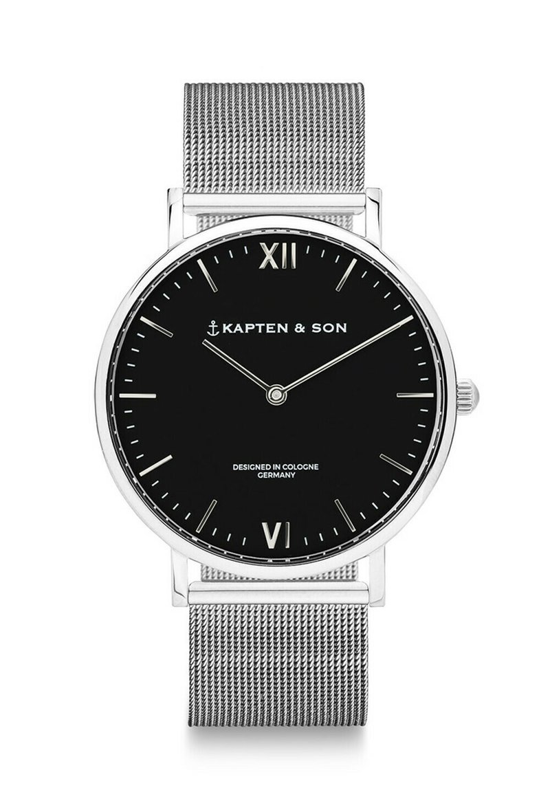Kapten Son CAMPUS Orologio Silver Coloured Black argentato Kapten Son CAMPUS Orologio Silver Coloured Black argentato