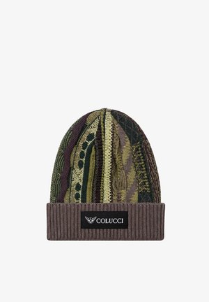 Colucci, 3D KNIT BEANIE - Bonnet - aop green