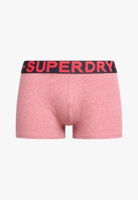 Superdry & Co 3ER PACK- TRIPLE LOGOBUND - Calzoncillos - berry red marl mid red grit dark indigo blue marl