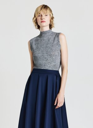 Calliope EFFETTO LUMINESCENTE - Strickpullover - grigio scuro melange