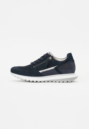Sneakers laag - dark blue/antiksilb