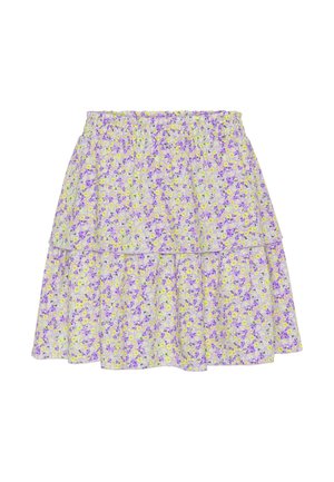 AMERICANDREAMS, SALLY SHORT SKIRT - Jupe trapèze - blue multi flower