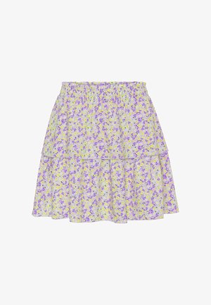 AMERICANDREAMS, SALLY SHORT SKIRT - Φούστα σε γραμμή Α - blue multi flower
