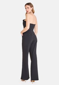 Goddiva COLLAR JUMPSUIT - Haalari - black